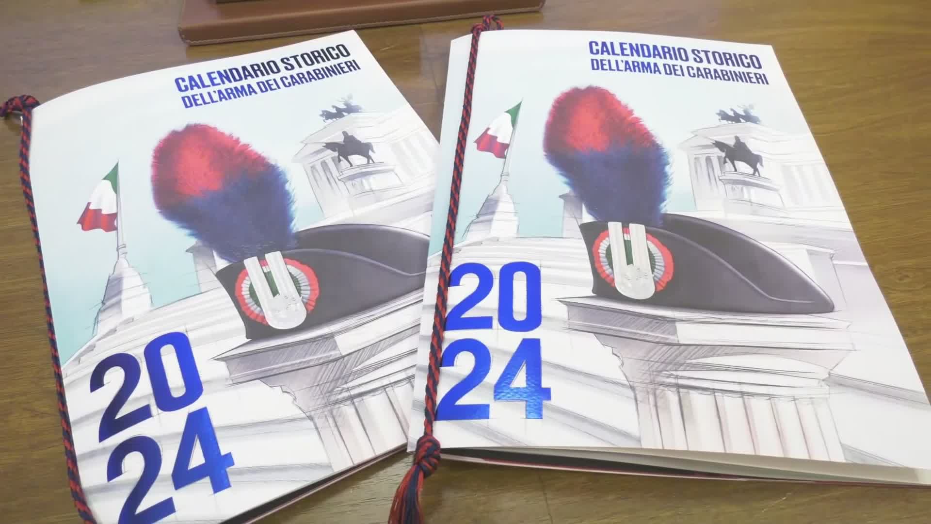 Presentato il calendario 2024 dei carabinieri